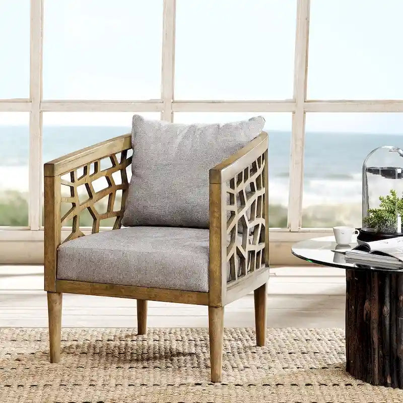 INK+IVY Crackle Accent Chair