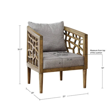 INK+IVY Crackle Accent Chair