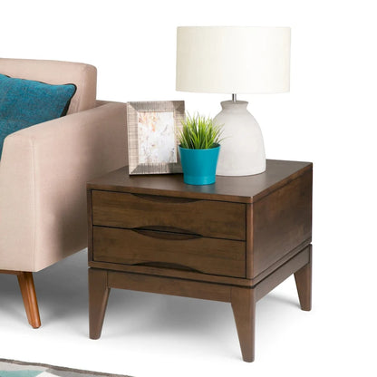 WYNDENHALL Pearson SOLID HARDWOOD 22 inch Wide Square End Side Table - 22 W x 22 D x 20 H