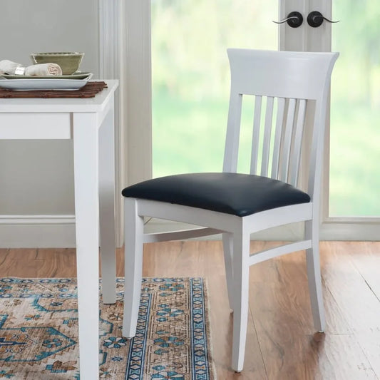 Linon White Wyeth Chair (Set of 2)
