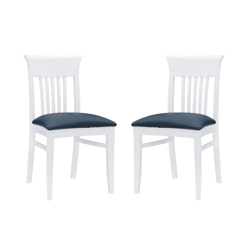 Linon White Wyeth Chair (Set of 2)