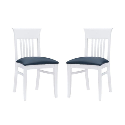 Linon White Wyeth Chair (Set of 2)