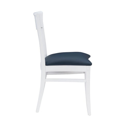 Linon White Wyeth Chair (Set of 2)