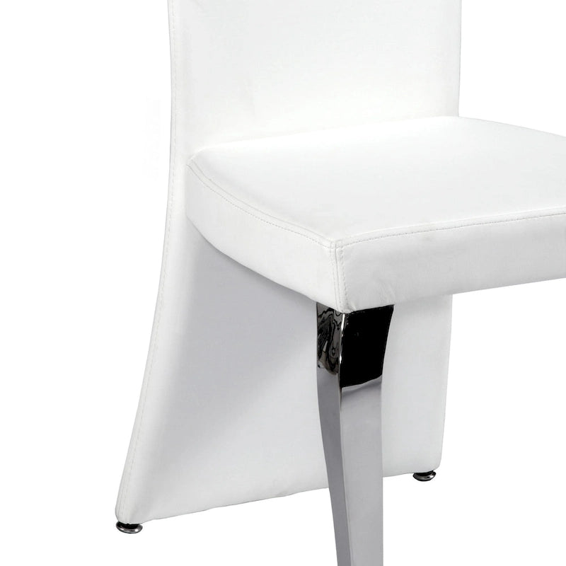 Somette Tabitha White Rectangle High Back Dining Chair (Set of 2)