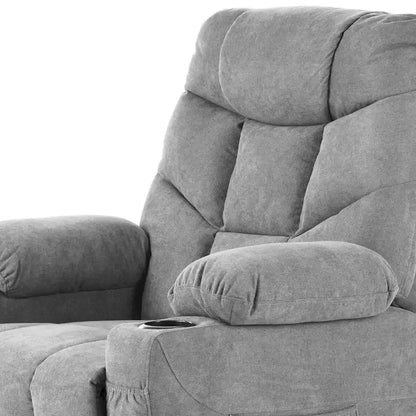 Moasis Grey Fabric Power Lift Recliner Chair for Elderly
