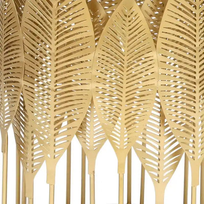 Adeco Gold Leaves End Tables Accent Coffee Nightstands Set of 2