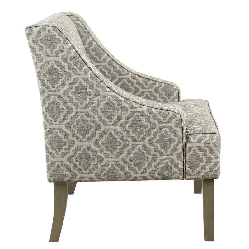 Porch & Den Bohmann Ash Geometric Classic Swoop Arm Chair
