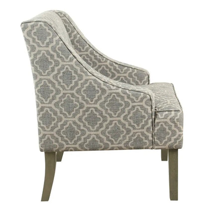 Porch & Den Bohmann Ash Geometric Classic Swoop Arm Chair