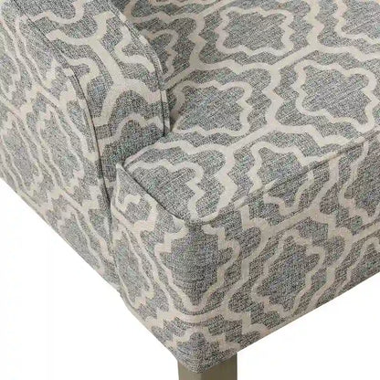 Porch & Den Bohmann Ash Geometric Classic Swoop Arm Chair
