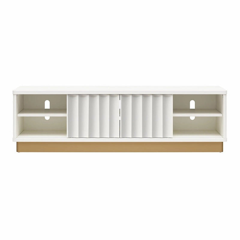 CosmoLiving by Cosmopolitan Rene Modern Scalloped TV Stand for TVs up to 65  - Up to 65