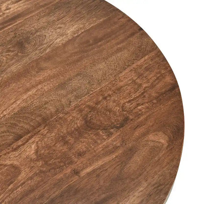 Classic Home Emma Set of 2 Nesting Tables in Natural Brown