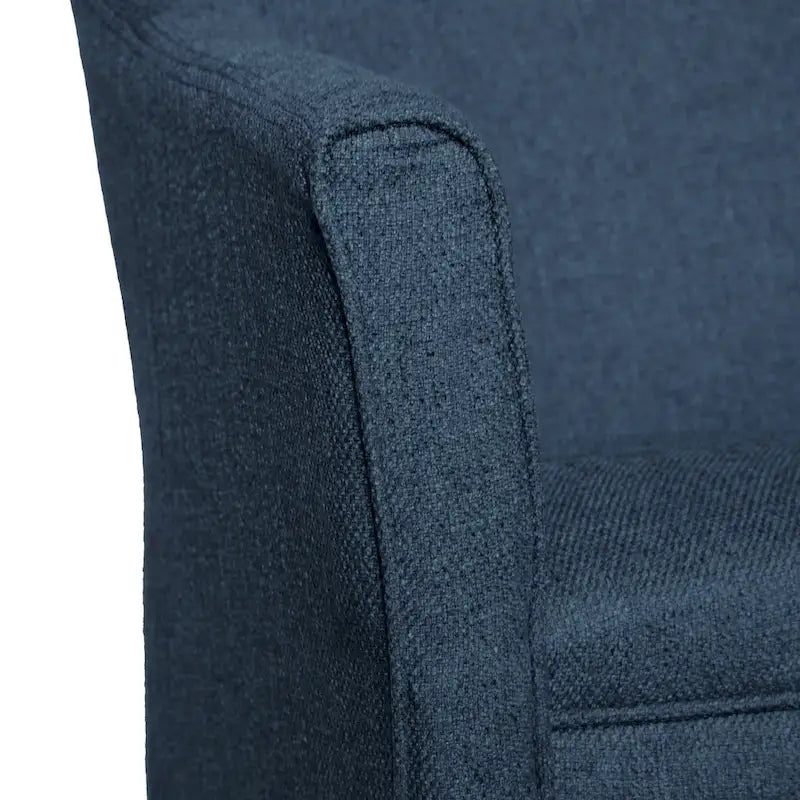Porch & Den Kingswell Navy Chunky Textured Accent Chair