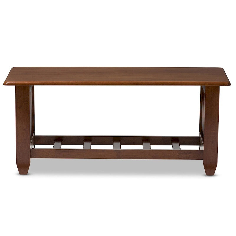 Baxton Studio Leda Mission Style Cherry Coffee Table