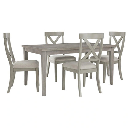 Parallen Gray Rectangular Dining Table