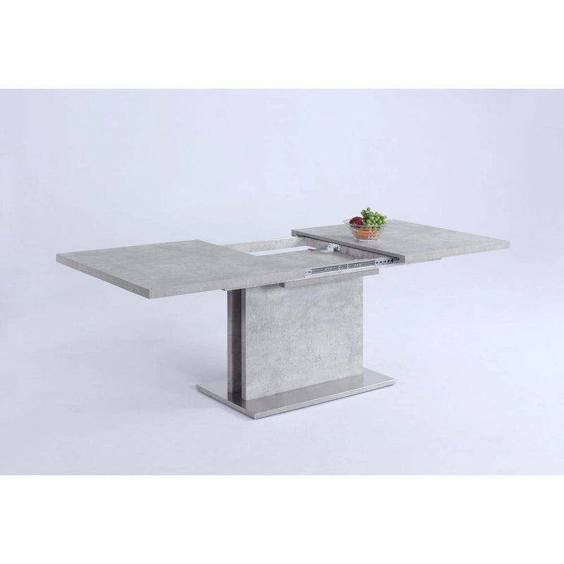 Tavolo da pranzo allungabile in laminato grigio Somette Kalie