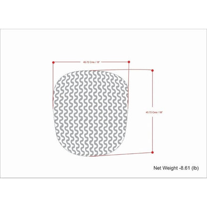 WYNDENHALL Allish Round Knitted Pouf in Orange Recycled PET Polyester