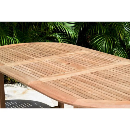 Amazonia FSC Solid Teak Danielle 7 piece Outdoor Patio Dining Set - 7 Piece