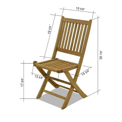 Amazonia FSC Solid Teak Danielle 7 piece Outdoor Patio Dining Set - 7 Piece