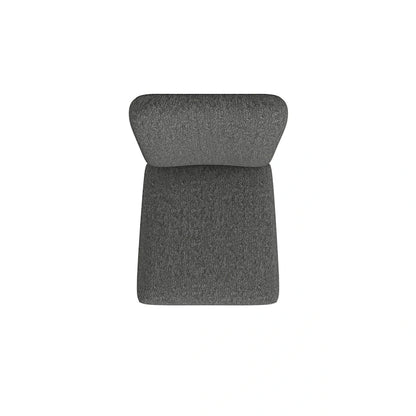 HomePop Rounded Back Upholstered Dining Chair-Black Woven (set of 2)