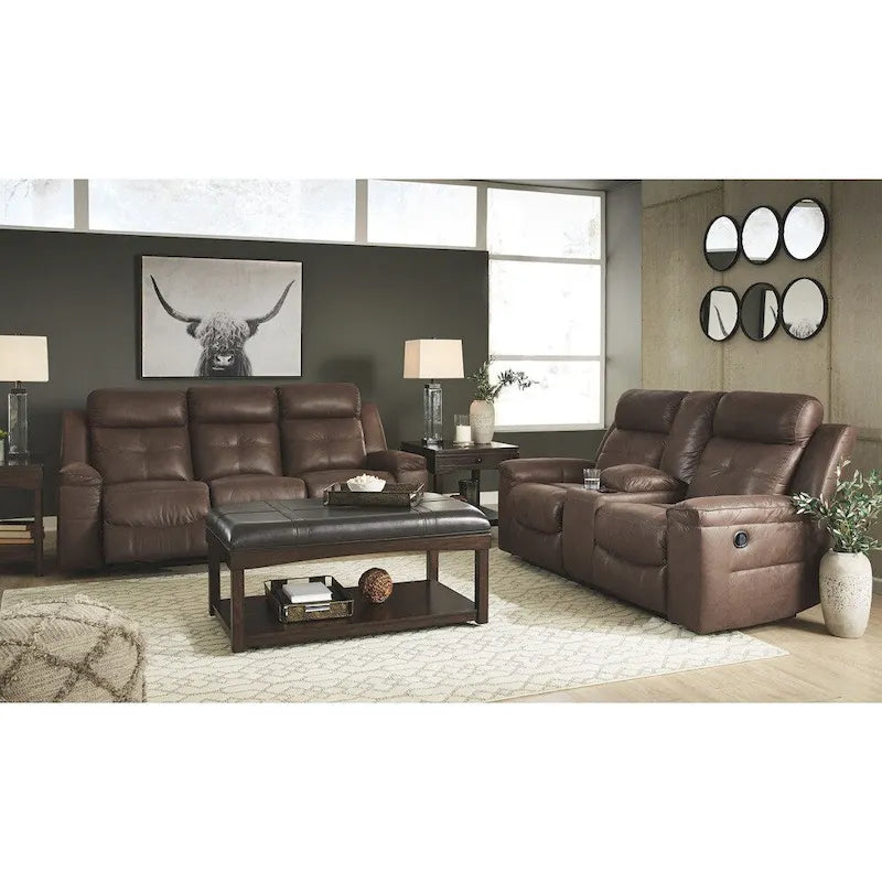 Jesolo Contemporary Reclining Sofa Coffee