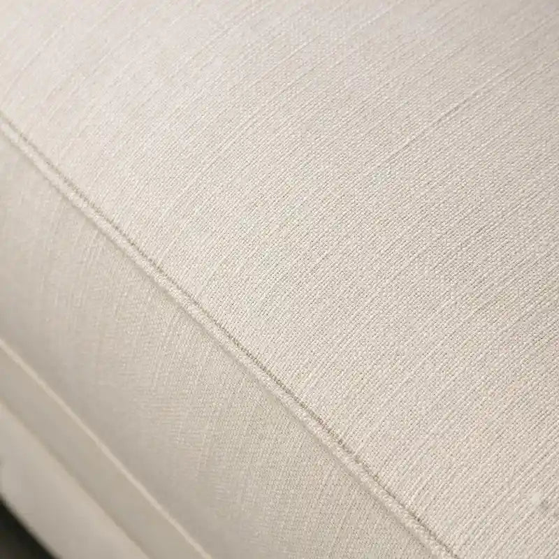 Cury Glam Beige Fabric Upholstered Tufted Nailhead Trim Sofa by Furniture of America