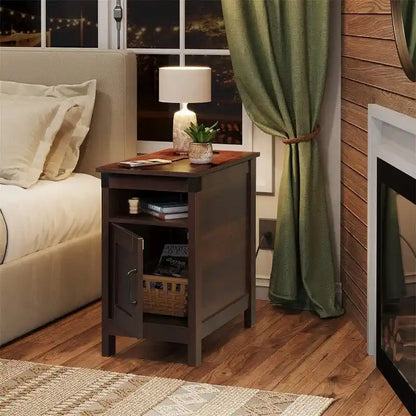 End Table with Charging Station - 13.4 D x 23.4 W x 23.8 H