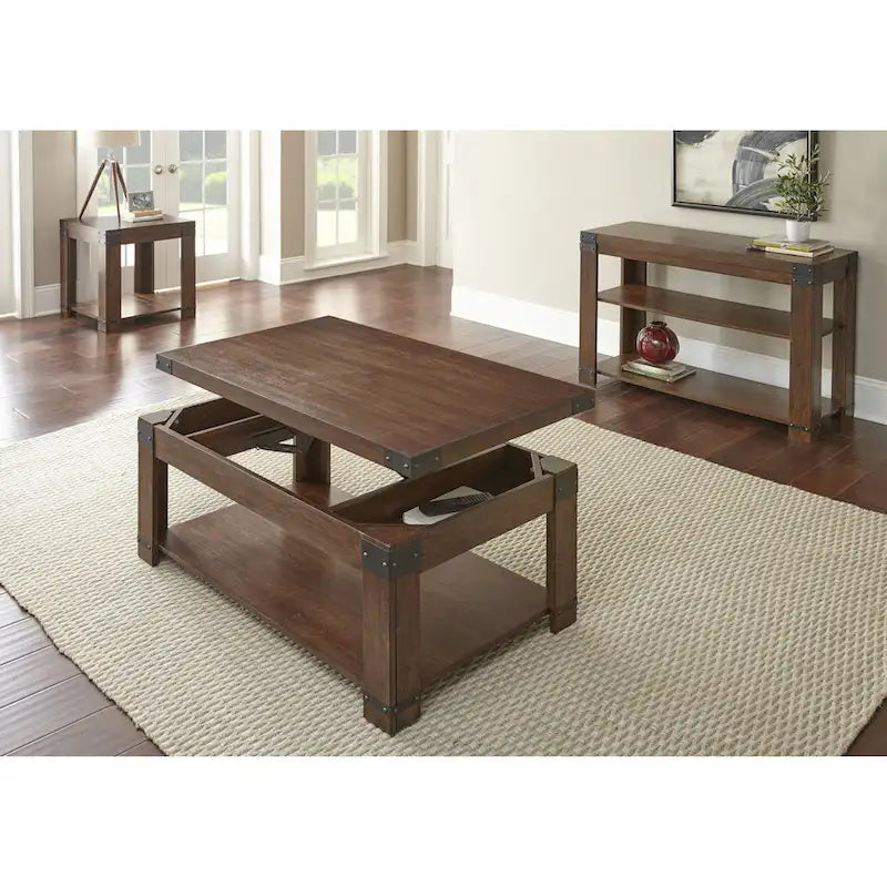 Steve Silver Aldridge 48-Inch Rectangle Lift Top Coffee Table