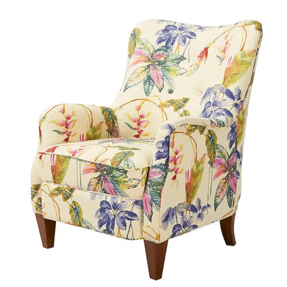 Palma 32  Floral Upholstered Arm Chair by Jennifer Taylor Home