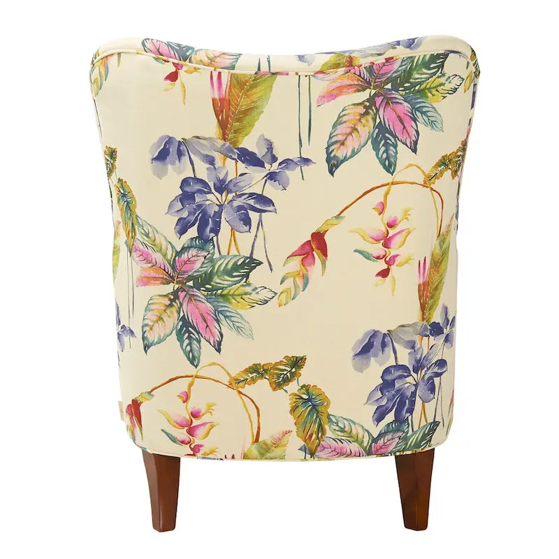 Palma 32  Floral Upholstered Arm Chair by Jennifer Taylor Home