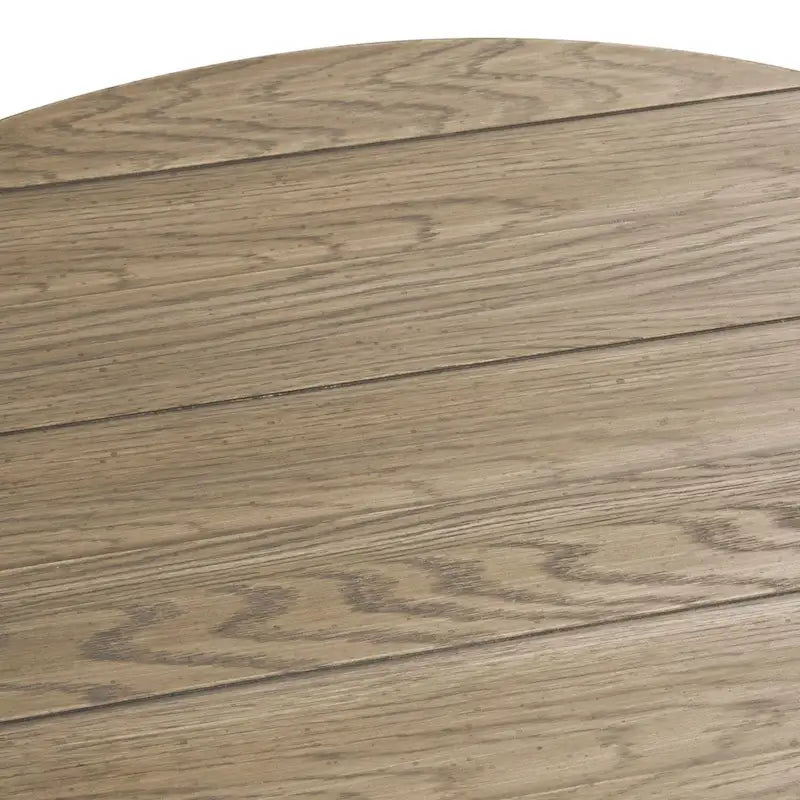 Heartland Antique White Round Pedestal Chair Side Table