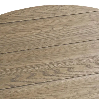 Heartland Antique White Round Pedestal Chair Side Table