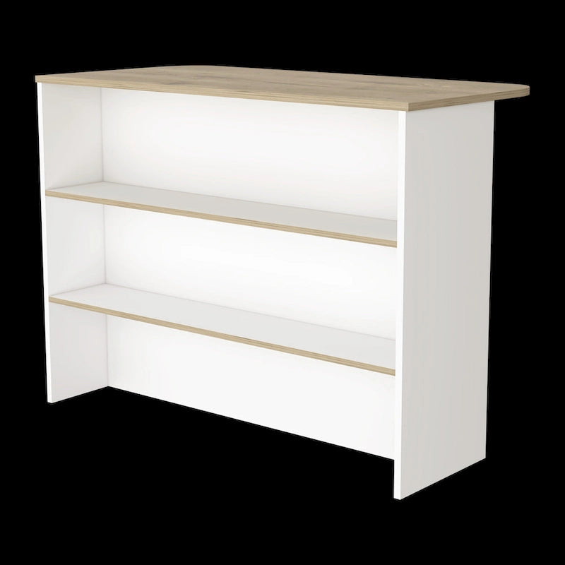 FM Furniture Crete, isola da cucina, mobile bar da cucina con scaffali a 3 ripiani