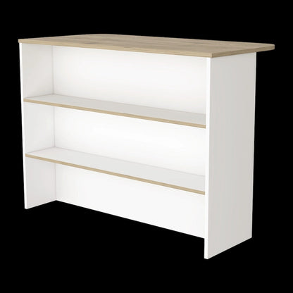 FM Furniture Crete, isola da cucina, mobile bar da cucina con scaffali a 3 ripiani