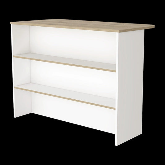FM Furniture Crete, isola da cucina, mobile bar da cucina con scaffali a 3 ripiani