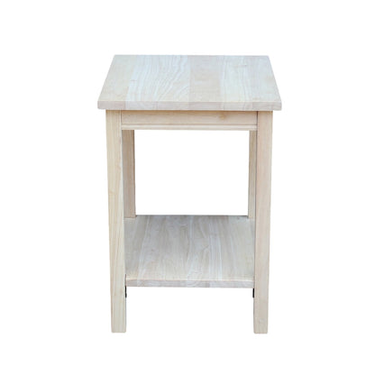 The Gray Barn Moonshine Unfinished Accent Table