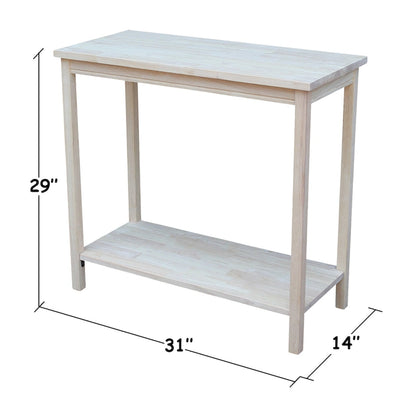 The Gray Barn Moonshine Unfinished Accent Table