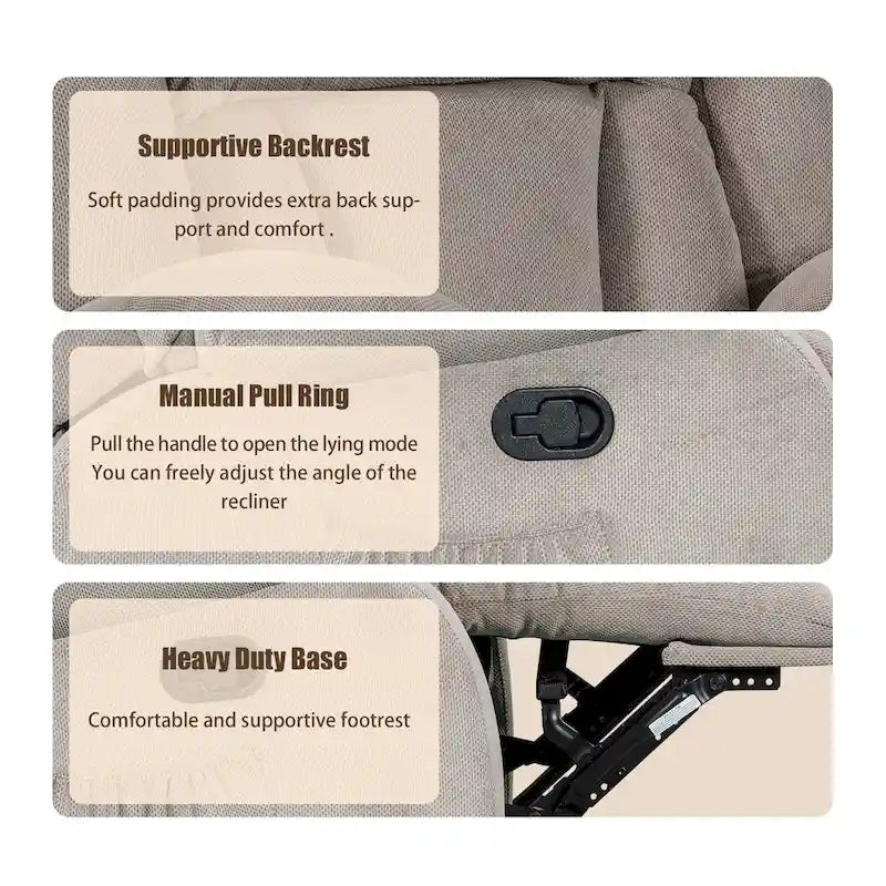 Super Comfortable Standard Size Heating and Massage Recliner Chair