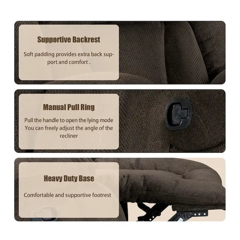 Super Comfortable Standard Size Heating and Massage Recliner Chair