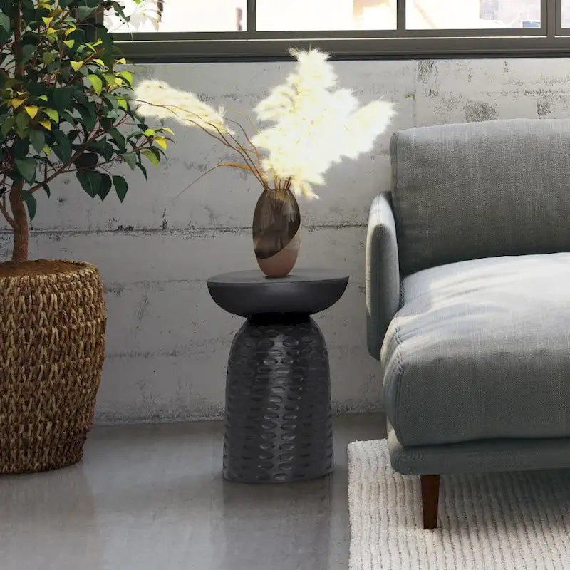 WYNDENHALL Willis 13 inch Wide Solid Wood Contemporary Accent Table & Fully Assembled - 12.6  D x 12.6  W x 17.7  H