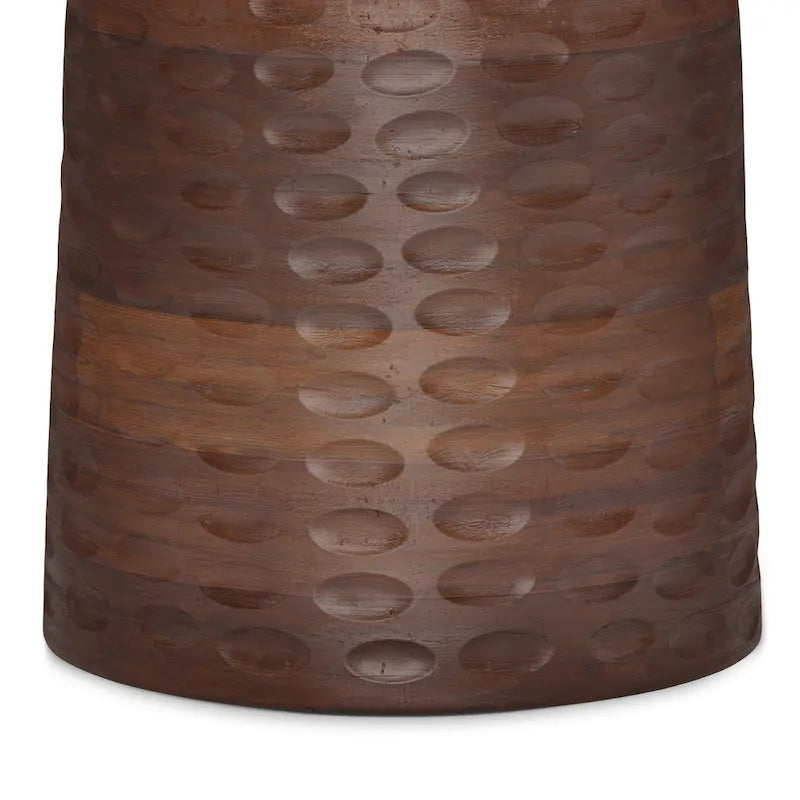 WYNDENHALL Willis 13 inch Wide Solid Wood Contemporary Accent Table & Fully Assembled - 12.6  D x 12.6  W x 17.7  H