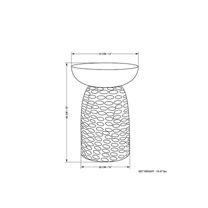 WYNDENHALL Willis 13 inch Wide Solid Wood Contemporary Accent Table & Fully Assembled - 12.6  D x 12.6  W x 17.7  H