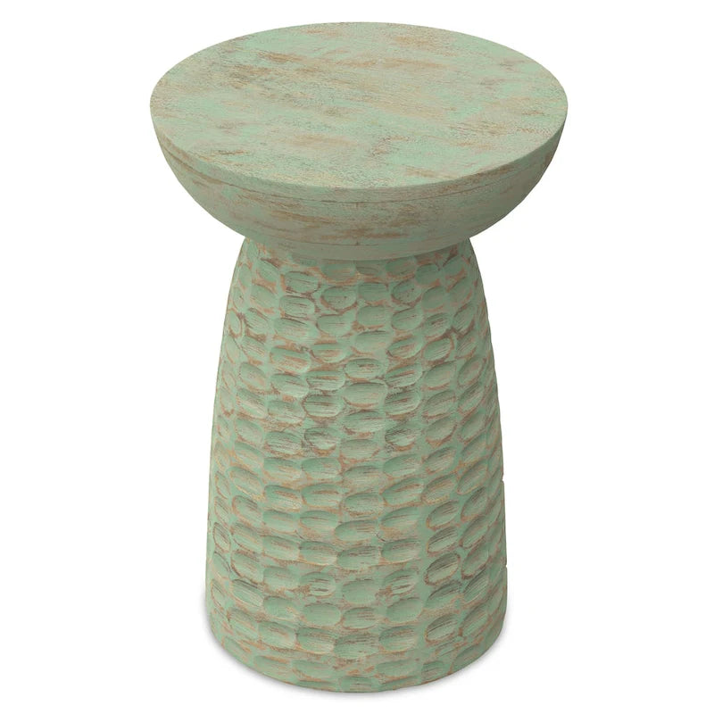 WYNDENHALL Willis 13 inch Wide Solid Wood Contemporary Accent Table & Fully Assembled - 12.6  D x 12.6  W x 17.7  H