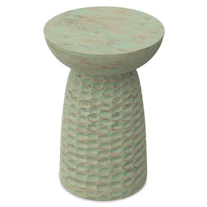 WYNDENHALL Willis 13 inch Wide Solid Wood Contemporary Accent Table & Fully Assembled - 12.6  D x 12.6  W x 17.7  H