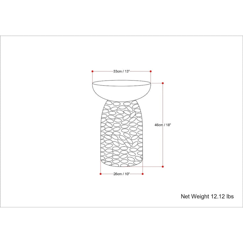 WYNDENHALL Willis 13 inch Wide Solid Wood Contemporary Accent Table & Fully Assembled - 12.6  D x 12.6  W x 17.7  H