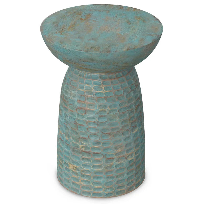 WYNDENHALL Willis 13 inch Wide Solid Wood Contemporary Accent Table & Fully Assembled - 12.6  D x 12.6  W x 17.7  H