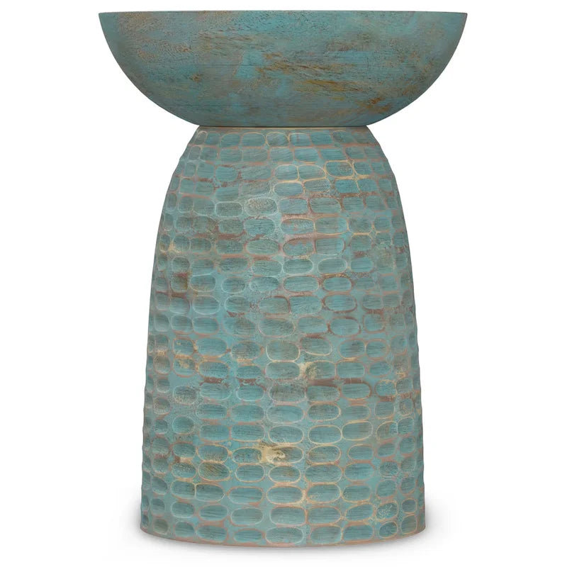 WYNDENHALL Willis 13 inch Wide Solid Wood Contemporary Accent Table & Fully Assembled - 12.6  D x 12.6  W x 17.7  H