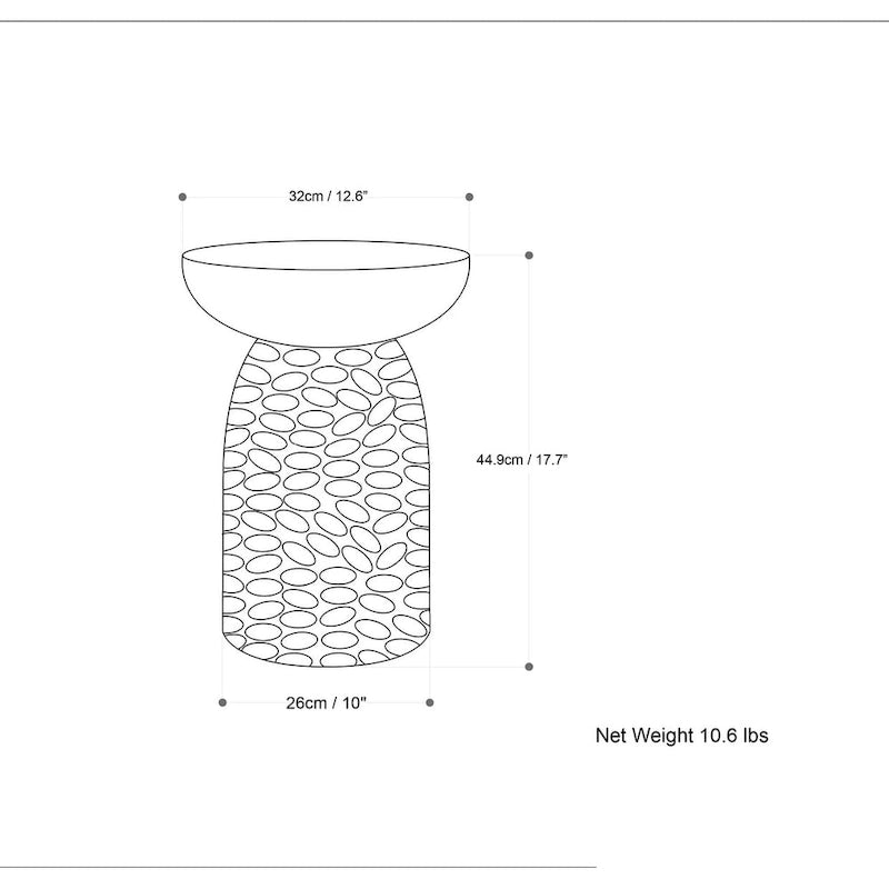 WYNDENHALL Willis 13 inch Wide Solid Wood Contemporary Accent Table & Fully Assembled - 12.6  D x 12.6  W x 17.7  H