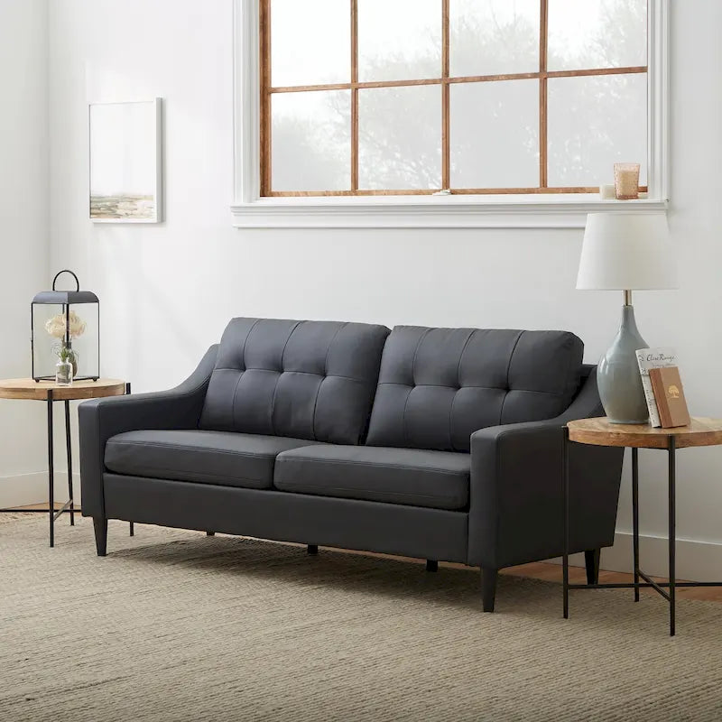 Brookside Ellen 75  Upholstered Scooped Arm Sofa