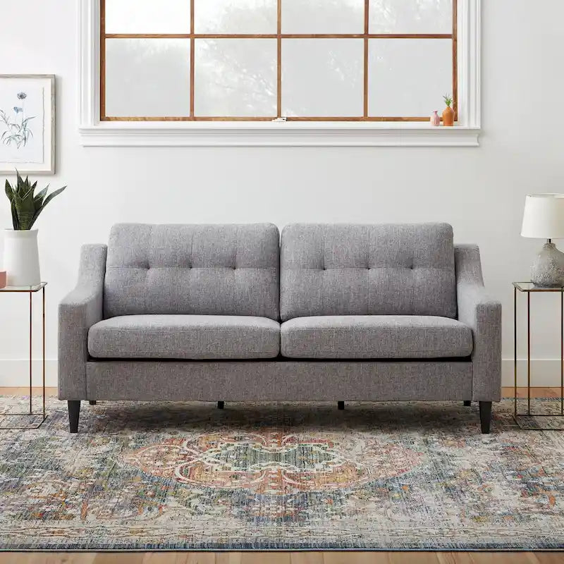 Brookside Ellen 75  Upholstered Scooped Arm Sofa