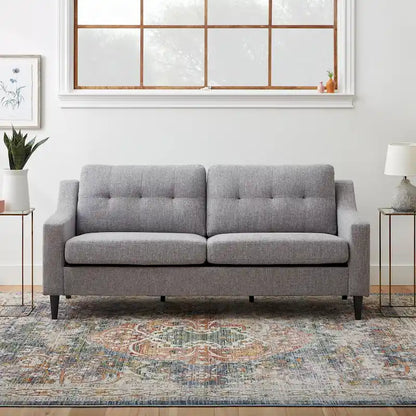 Brookside Ellen 75  Upholstered Scooped Arm Sofa